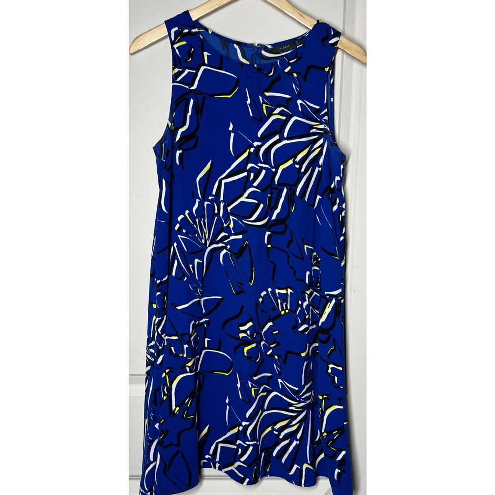 Halogen Dress Sleeveless Size Small S Blue Black Knee Length Back Zip‎ Nordstrom - Picture 10 of 10